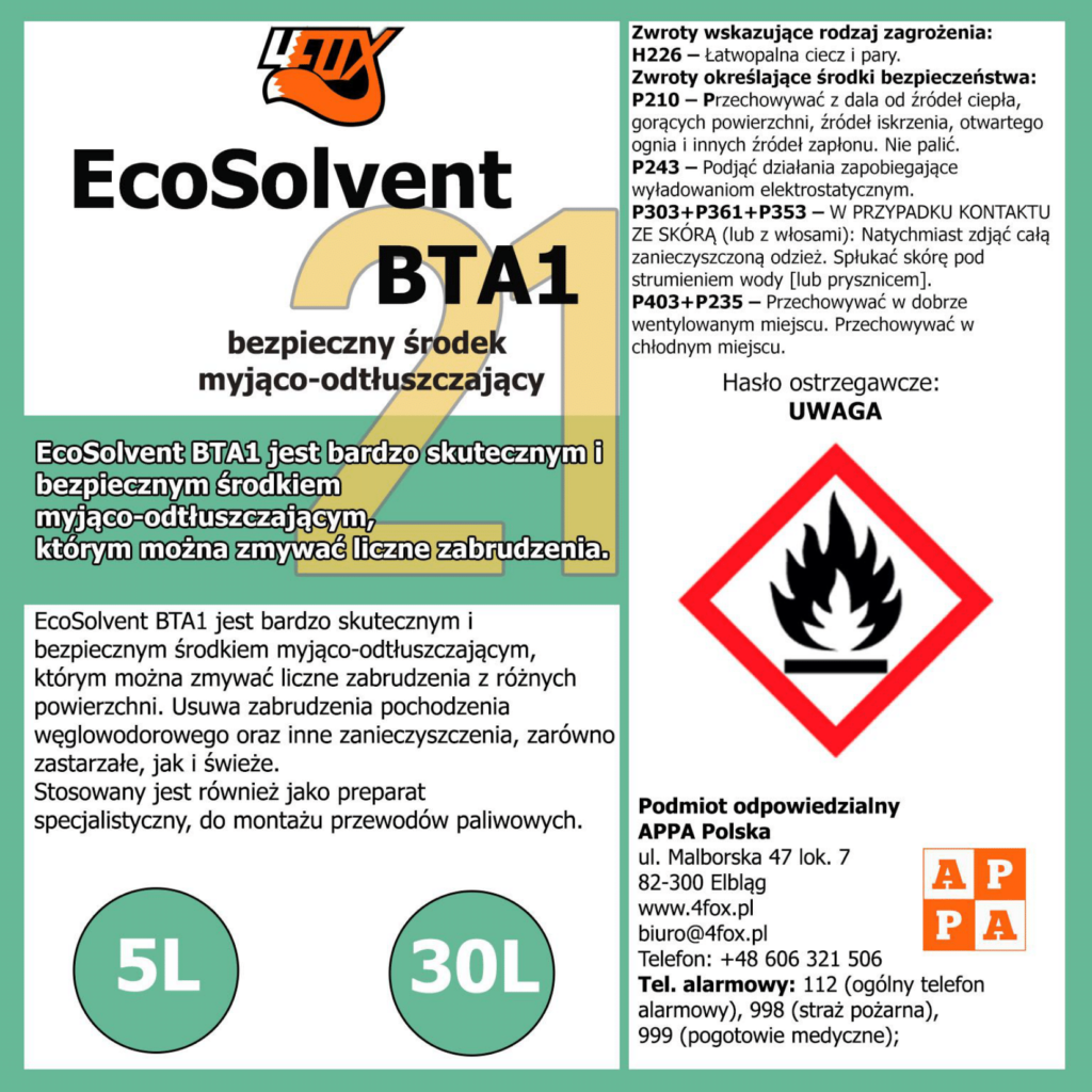EcoSolvent BTA 1